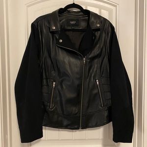 Torrid Faux Leather Cropped Moto Jacket Size 3